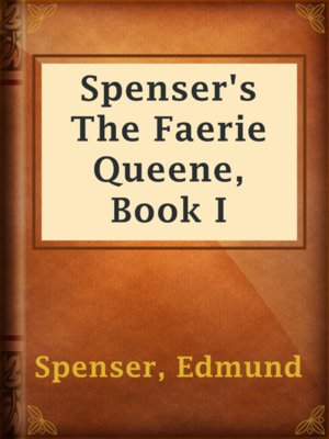 cover image of Spenser's The Faerie Queene, Book I